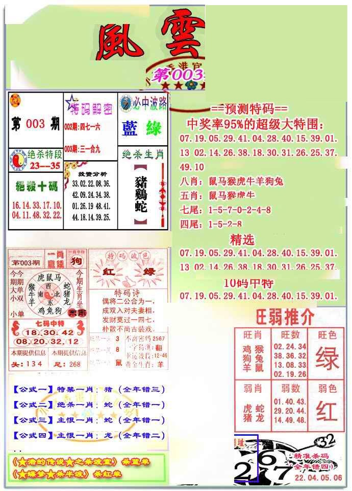 003期风云榜[图]