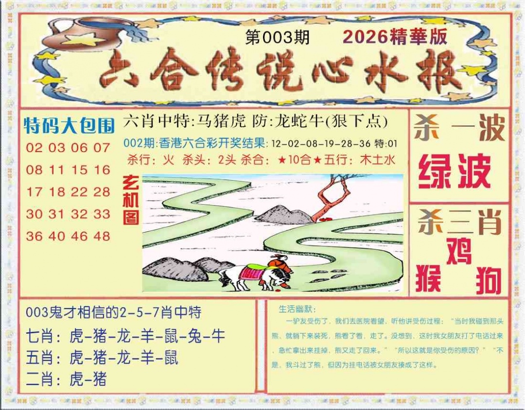 003期六合传说(心水版)[图]