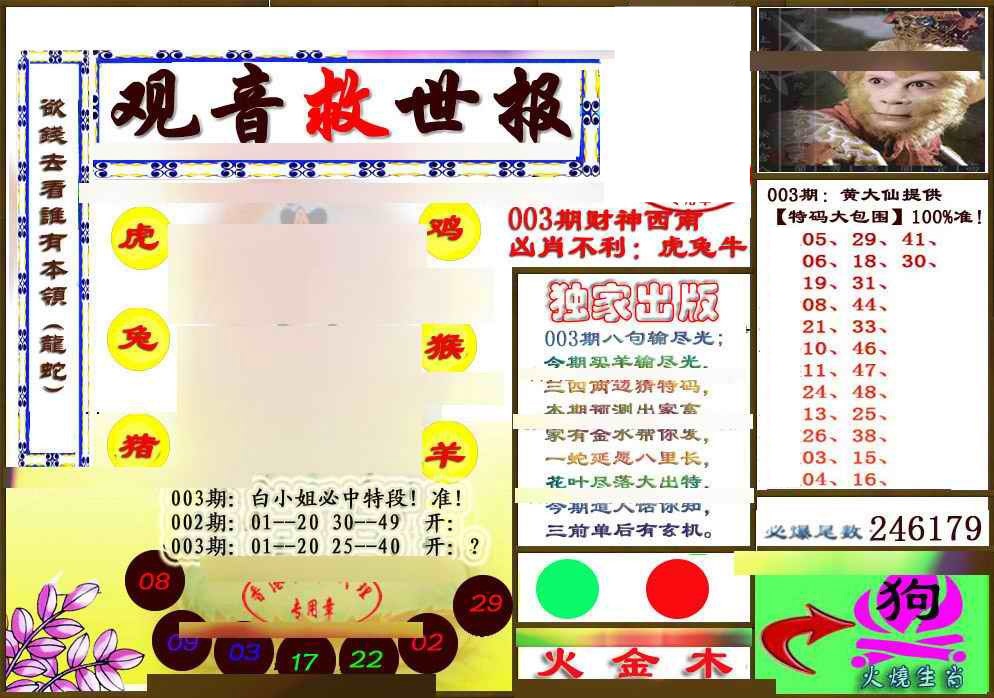 003期(另版)观音救世密报[图]