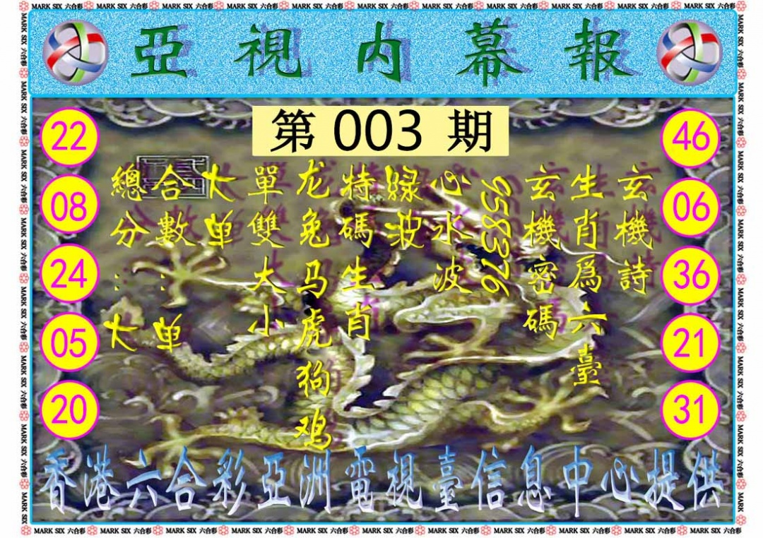 003期亚视内幕报[图]