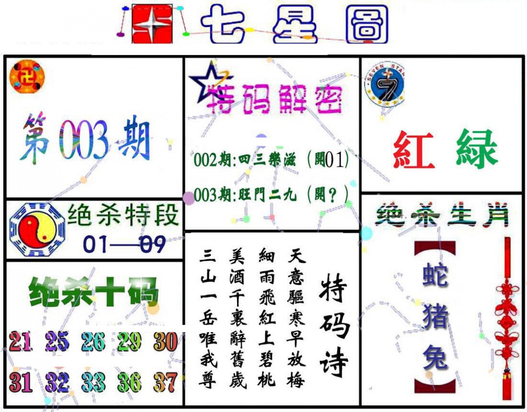003期七星图A[图]