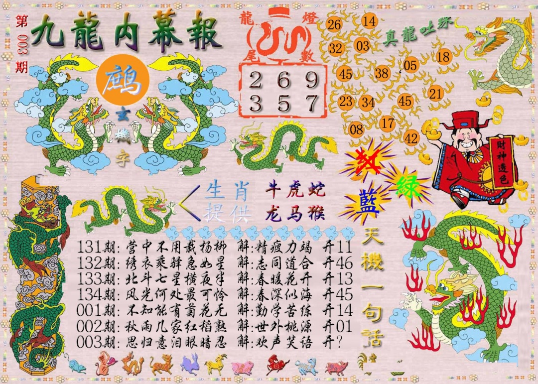 003期九龙内幕报[图]