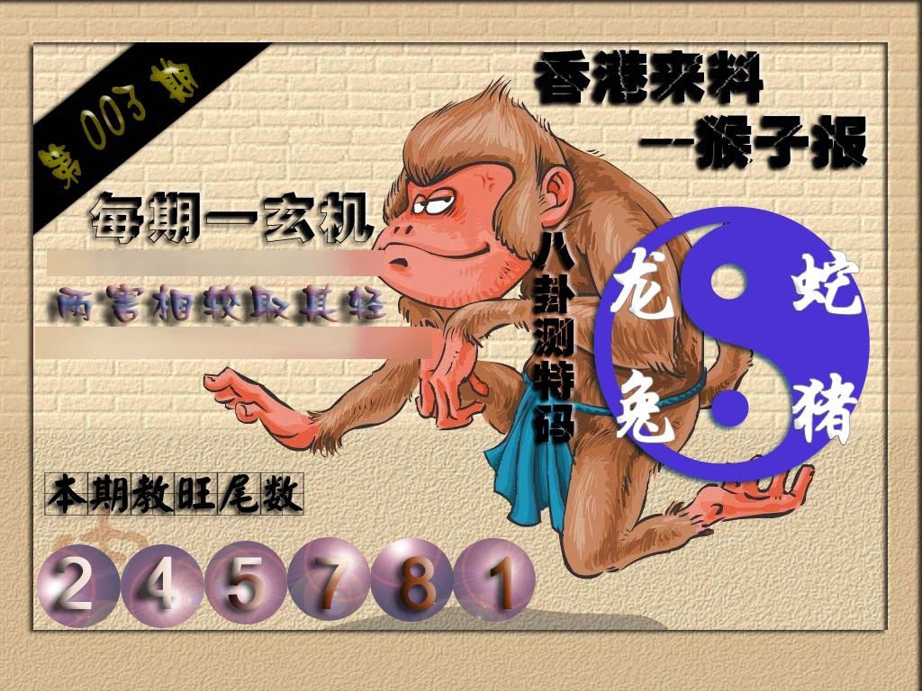003期(香港来料)猴报[图]