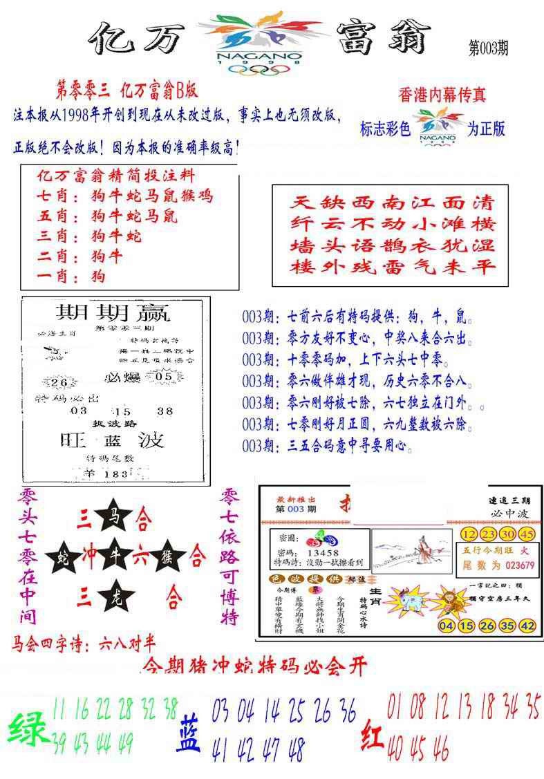 003期亿万富翁B[图]