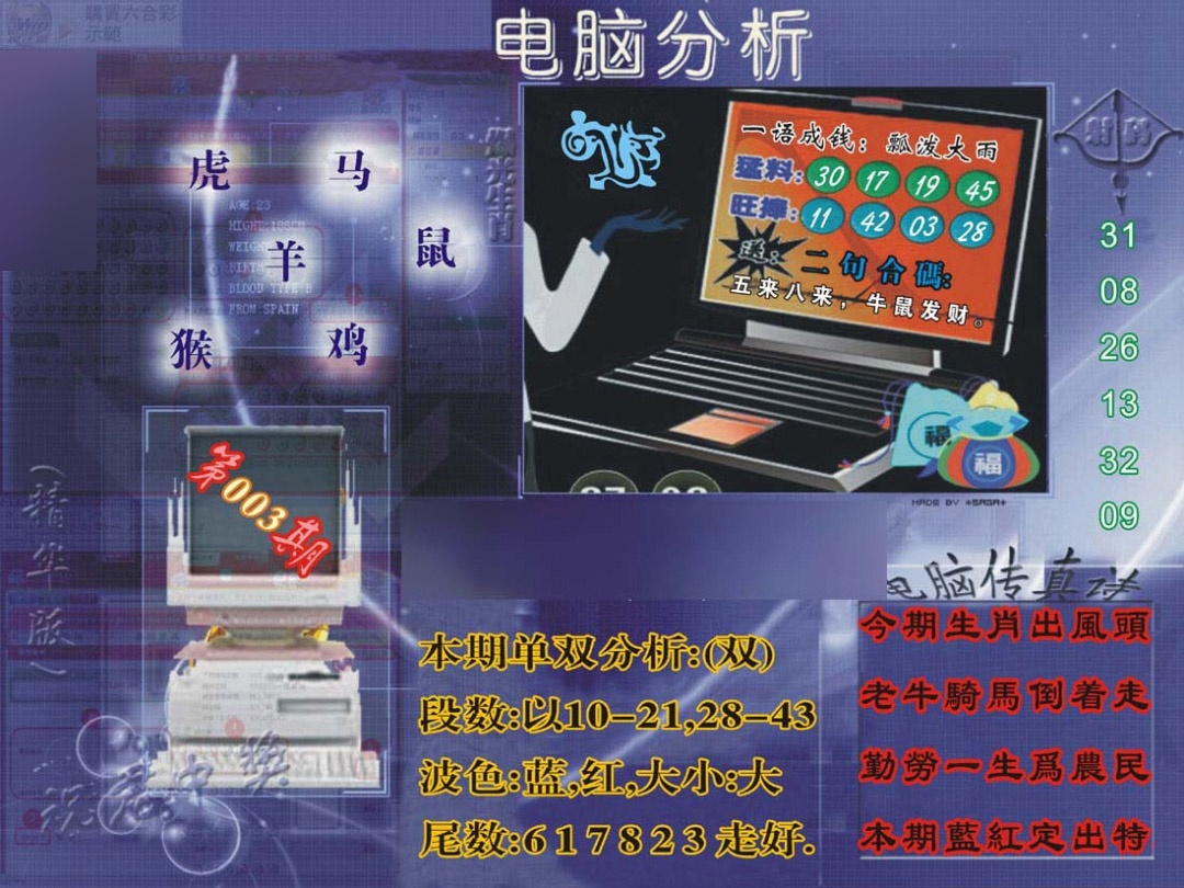 003期正版电脑分析贴士[图]