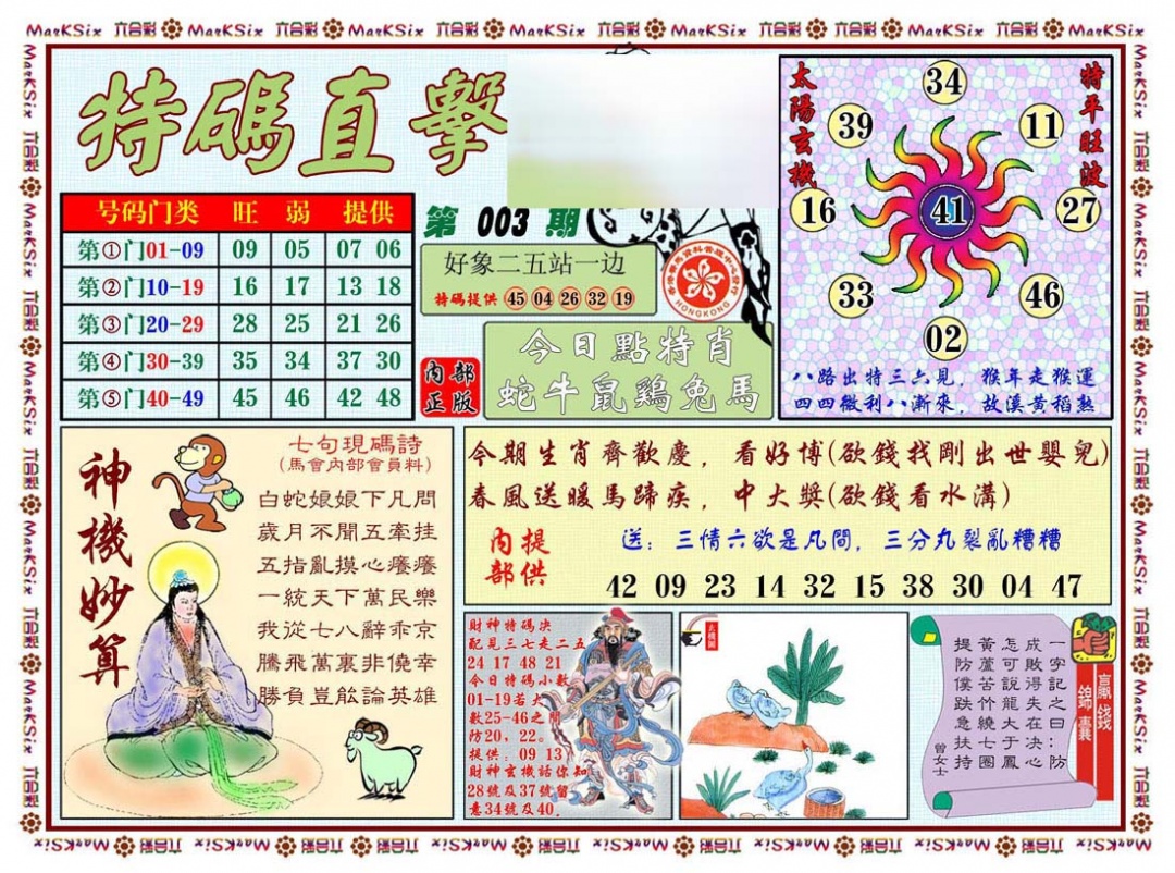 003期特马直击[图]